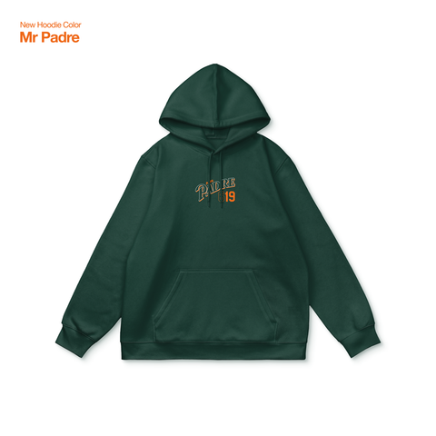 Mr. Padre Alternate (Midweight Forest Green Hoodie) - Limited Release