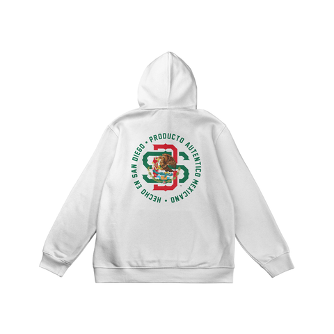 SDMX White Heavyweight Hoodie (Independent Trading Co.)